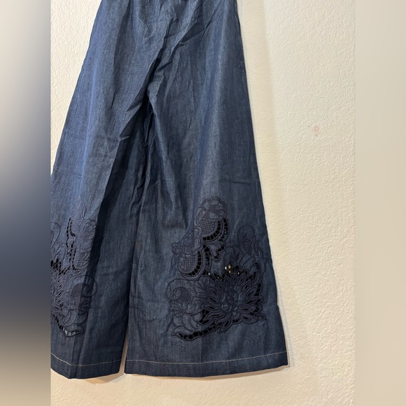 NEW WITH TAGS JADE Johnny Was Frankie Easy Pant Size Women’s Medium Boho Floral - Picture 5 of 9